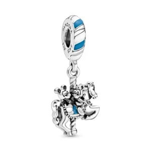 (imagine pentru) Talisman PANDORA de tip pandantiv cu Disney, Cal carusel Mickey și Minnie - 798900C01