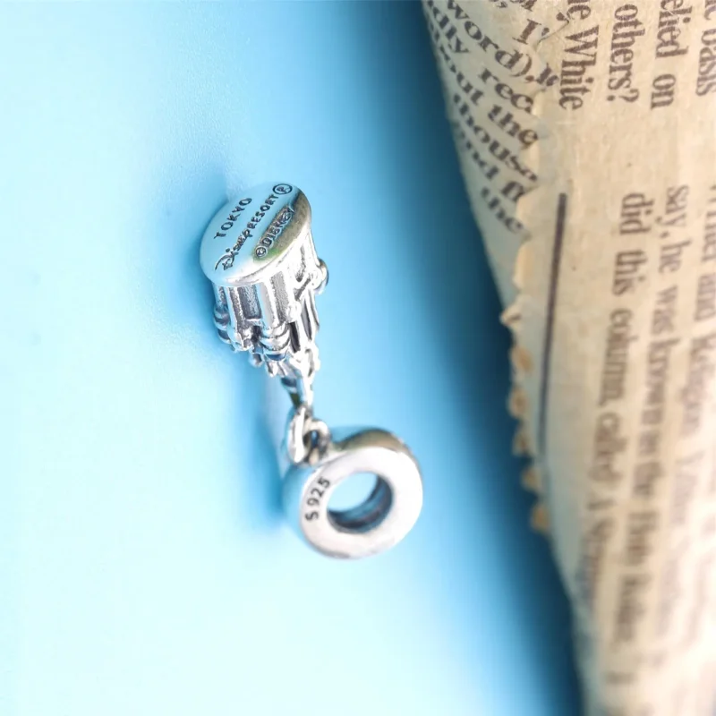 (imagine pentru) Talisman PANDORA de tip pandantiv cu Disney, Castelul Tokyo Disneyland - PJ00729 - Vizualizare 4
