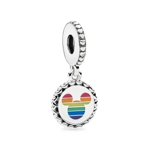 (imagine pentru) Talisman PANDORA de tip pandantiv cu Disney, Mickey Mouse Curcubeu - P400036052279