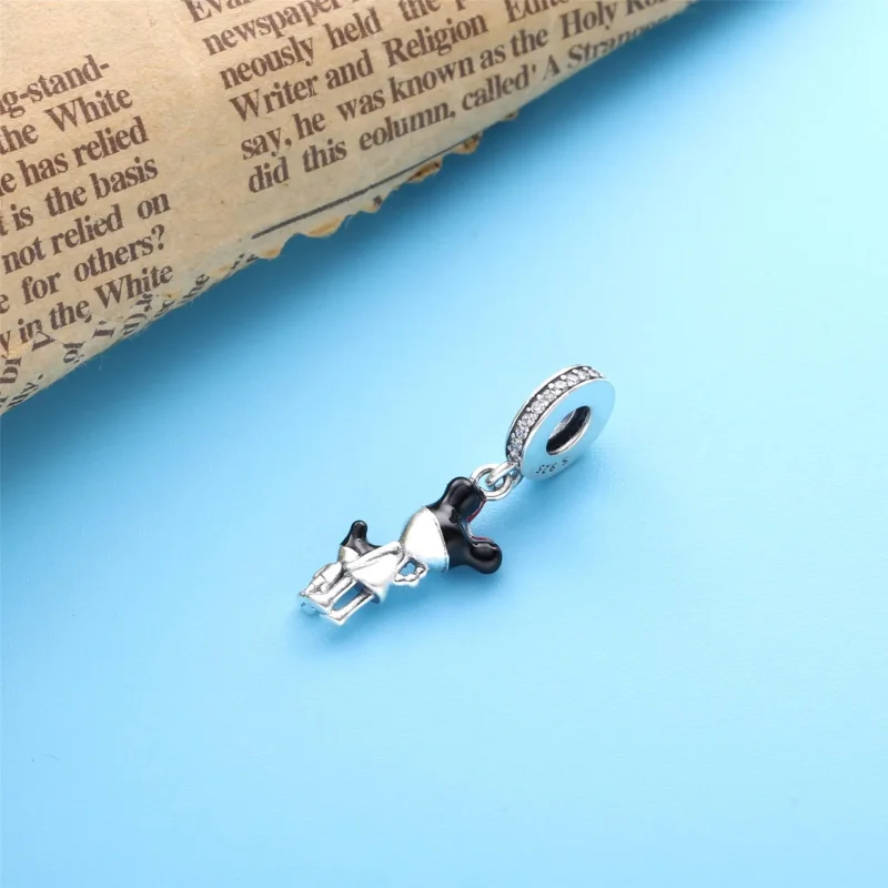 (imagine pentru) Talisman PANDORA de tip pandantiv cu Disney, Înghețată și gogoașă Park - 798894C - Vizualizare 4
