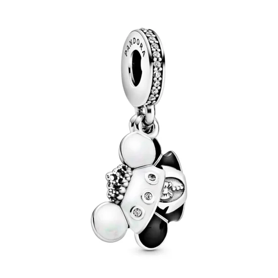 (imagine pentru) Talisman PANDORA de tip pandantiv cu Disney, Nunta Mickey și Minnie - 798804C01