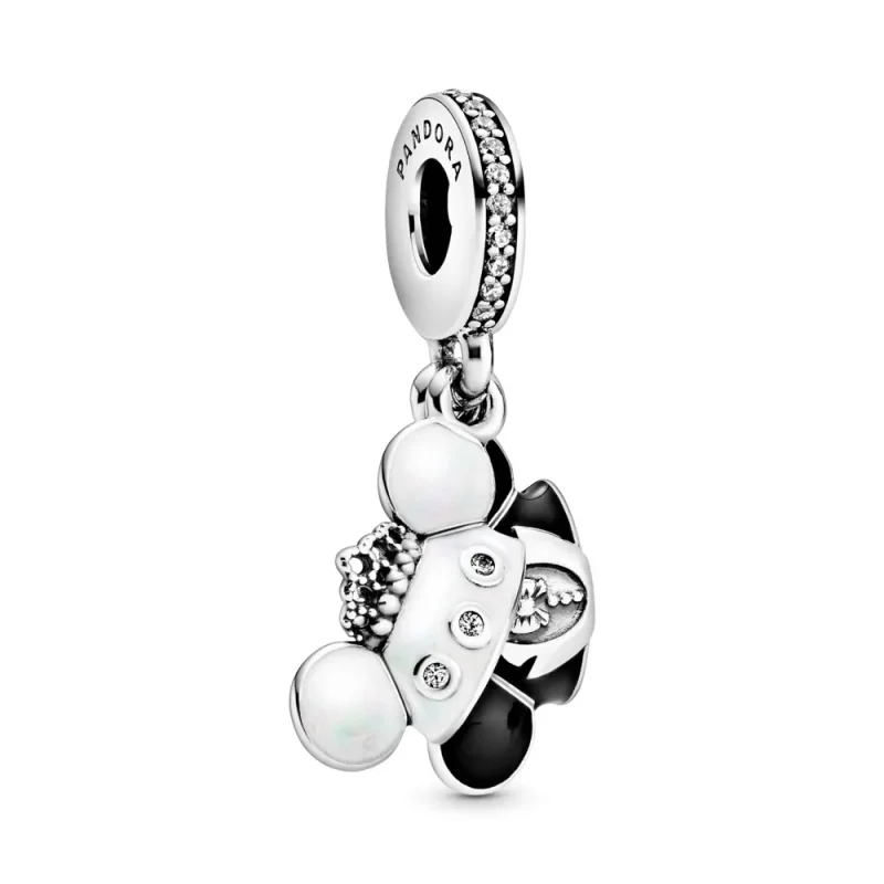 (imagine pentru) Talisman PANDORA de tip pandantiv cu Disney, Nunta Mickey și Minnie - 798804C01
