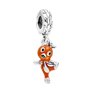 (imagine pentru) Talisman PANDORA de tip pandantiv cu Disney, pasare portocalie - 798877C01