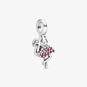 (imagine pentru) Talisman PANDORA de tip pandantiv cu flamingo roz - 798982C01