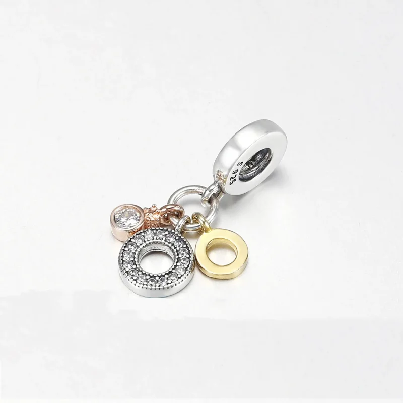 (imagine pentru) Talisman PANDORA de tip pandantiv cu Monogramă și logo triplu - 769044C01 - Vizualizare 3