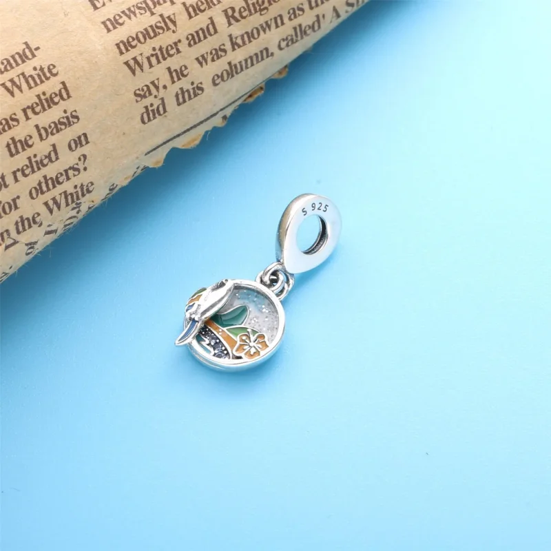 (imagine pentru) Talisman PANDORA de tip pandantiv cu Plajă braziliană și papagal - 798919C01 - Vizualizare 2