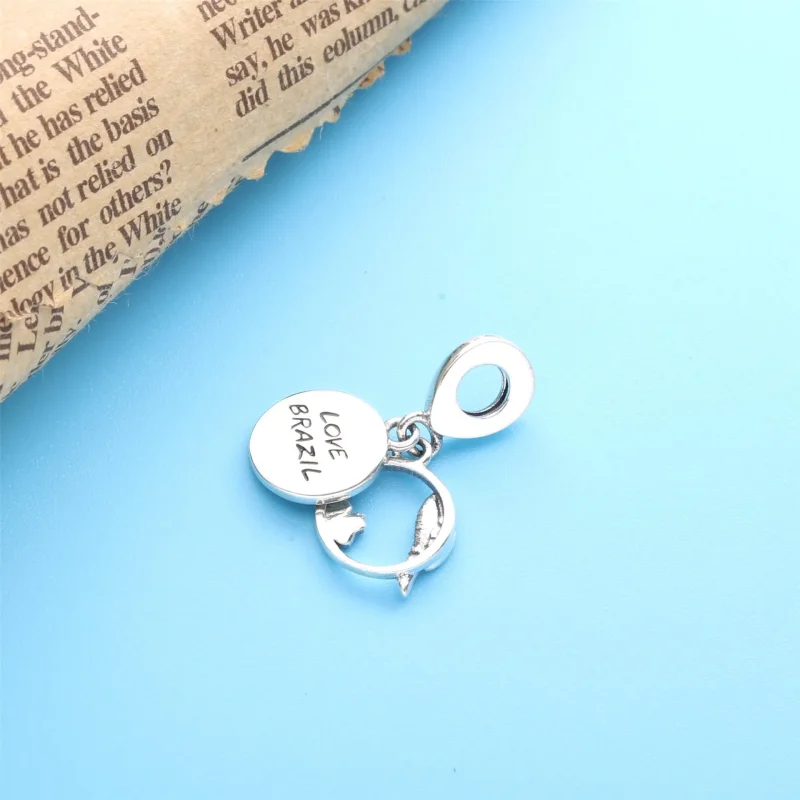 (imagine pentru) Talisman PANDORA de tip pandantiv cu Plajă braziliană și papagal - 798919C01 - Vizualizare 4