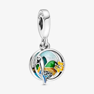(imagine pentru) Talisman PANDORA de tip pandantiv cu Plajă braziliană și papagal - 798919C01