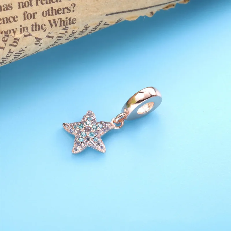 (imagine pentru) Talisman PANDORA de tip pandantiv cu Stea de mare spumante - 788942C01 - Vizualizare 3