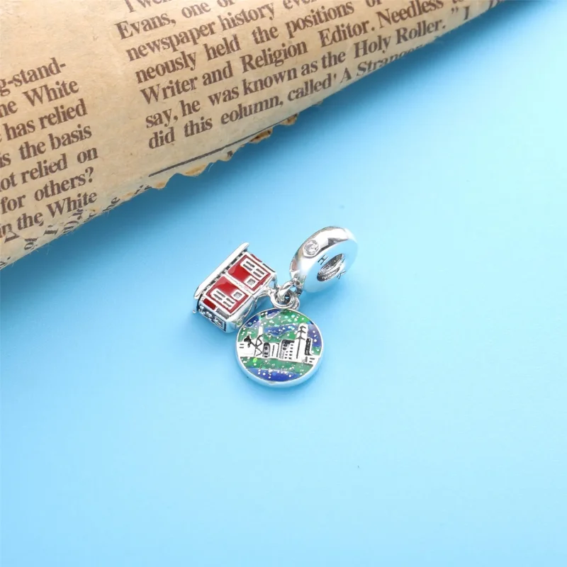 (imagine pentru) Talisman PANDORA de tip pandantiv cu Tramvaiul de vârf din Hong Kong - 798926C01 - Vizualizare 2
