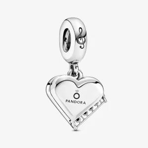 (imagine pentru) Talisman PANDORA de tip pandantiv în formă de inimă cu pian impozant - 799101C01