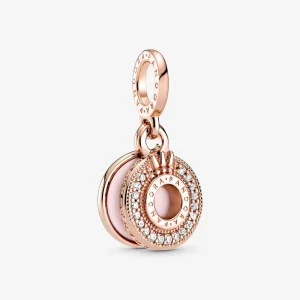 (imagine pentru) Talisman PANDORA de tip pandantiv strălucitor O cu coroană pavé - 789055C01