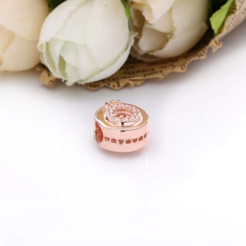 (imagine pentru) Talisman PANDORA O cu coroană pavé cu centru deschis - 789059C01 - Vizualizare 4
