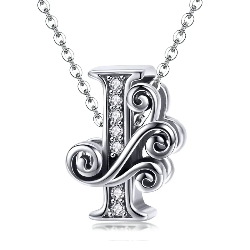 (imagine pentru) Pandora Style Scânteietoare Floare Pavé Litera I Charm - BSC030-I - Vizualizare 2