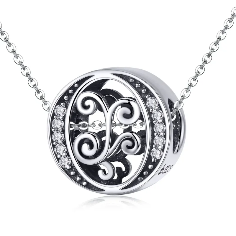 (imagine pentru) Pandora Style Scânteietoare Floare Pavé Litera O Charm - BSC030-O - Vizualizare 2