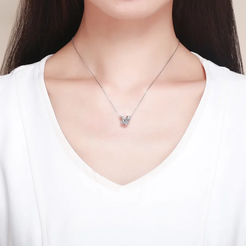 (imagine pentru) Pandora Style Scânteietoare Floare Pavé Litera V Pandantiv - BSC030-V - Vizualizare 5