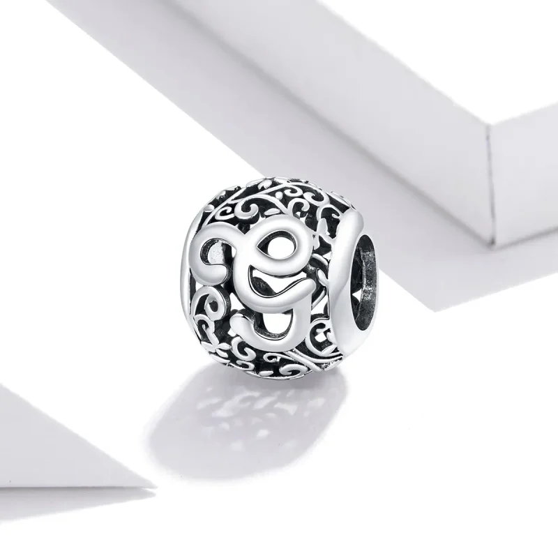 (imagine pentru) Pandora Style Charm cu Flori Openwork și Litera G - SCC1444-G - Vizualizare 2