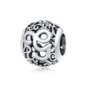 (imagine pentru) Pandora Style Charm cu Flori Openwork și Litera G - SCC1444-G