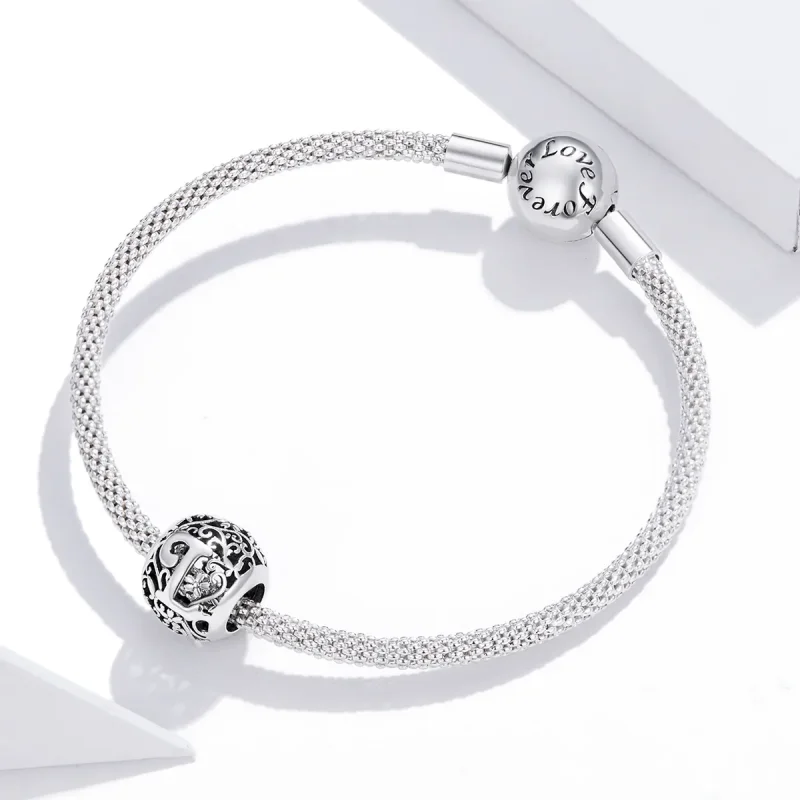 (imagine pentru) Pandora Style Charm cu Flori Openwork și Litera L - SCC1444-L - Vizualizare 3
