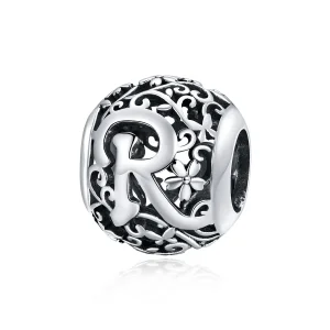 (imagine pentru) Pandora Stil Floare cu Openwork Litera R Charm - SCC1444-R