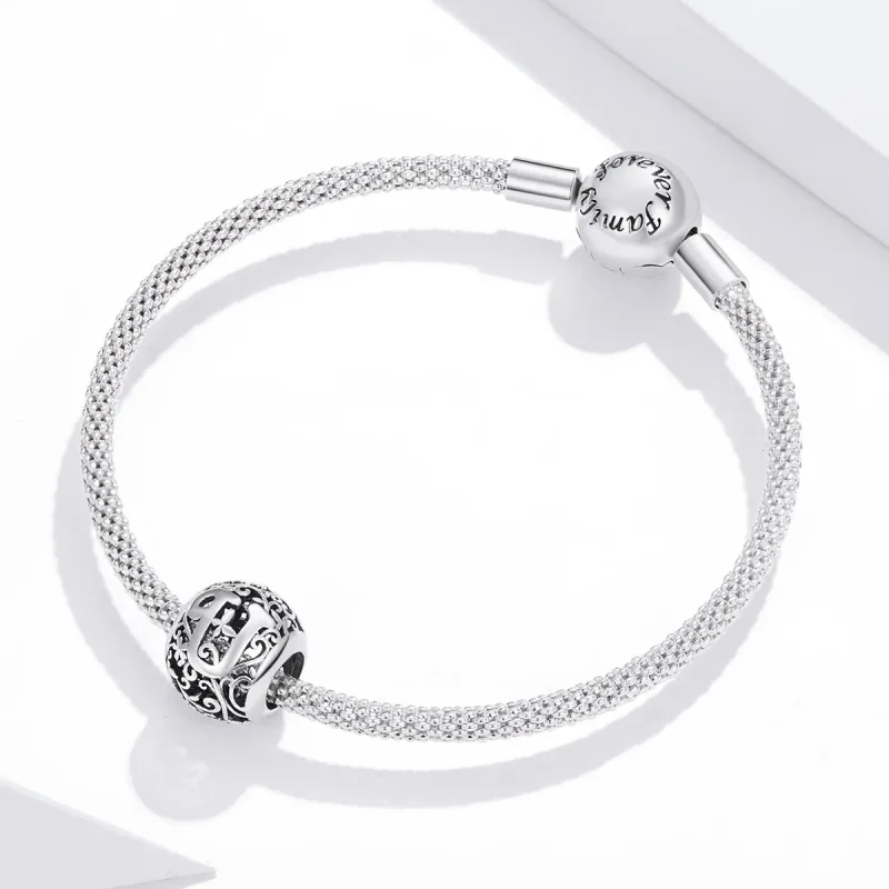 (imagine pentru) Pandora Style Floare Litere U Din Filigran - SCC1444-U - Vizualizare 3