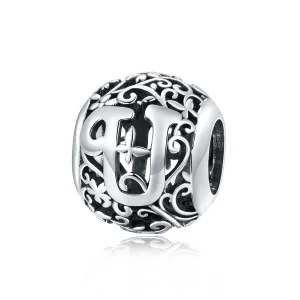 (imagine pentru) Pandora Style Floare Litere U Din Filigran - SCC1444-U