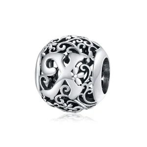 (imagine pentru) Pandora Style Charm cu Flori și Litera X în Traliu - SCC1444-X