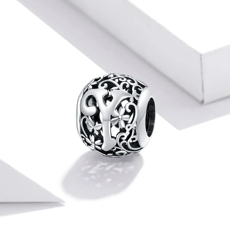 (imagine pentru) Pandora Style Floare cu Deschizături Litera Y Charm - SCC1444-Y - Vizualizare 2