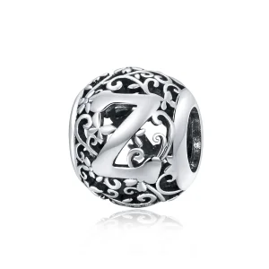 (imagine pentru) Pandora Style Charm cu litera Z din flori openwork - SCC1444-Z