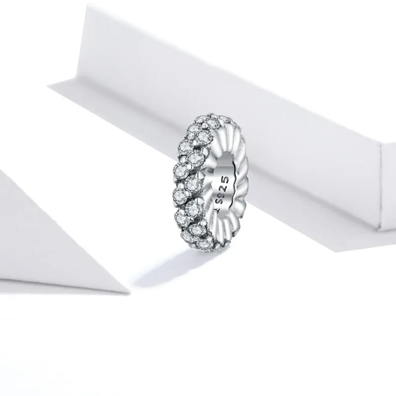 (imagine pentru) Pandora Style Spacer Strălucitor de Iarnă - SCC1648 - Vizualizare 2