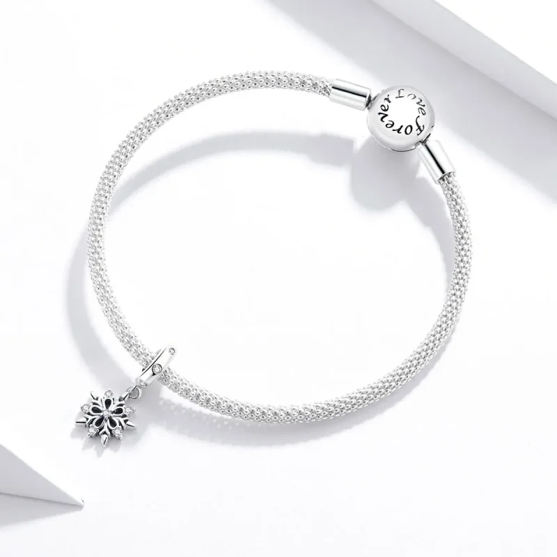 (imagine pentru) Pandora Style Cristal Fulgi de Zăpadă Pendant - SCC1649 - Vizualizare 3