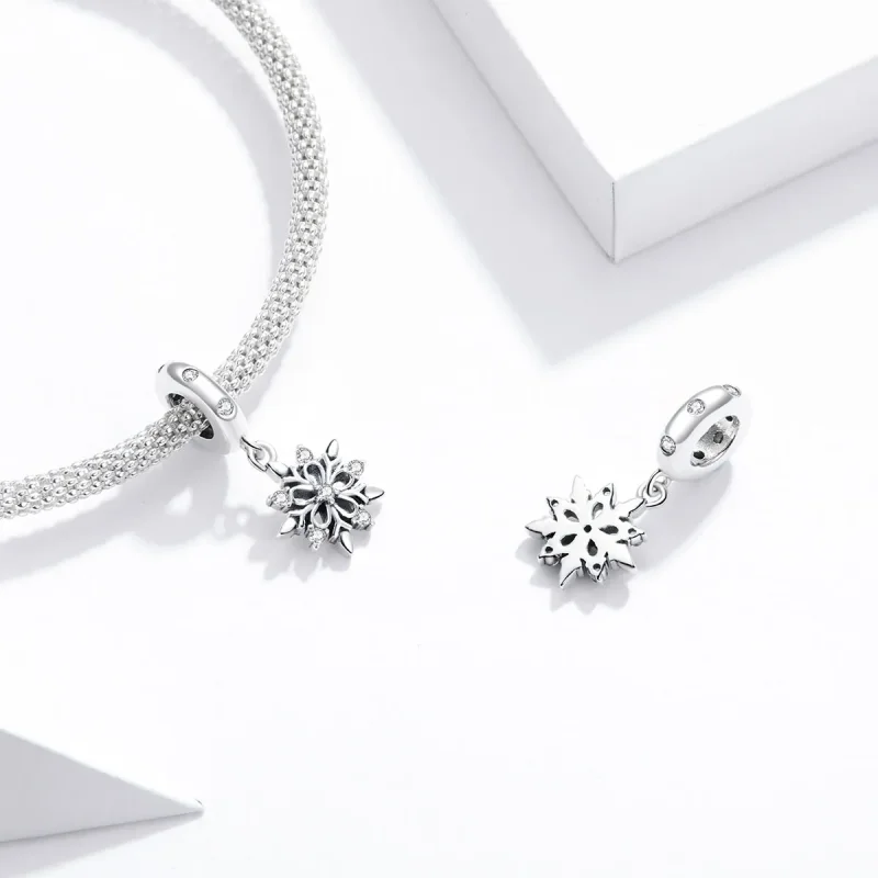 (imagine pentru) Pandora Style Cristal Fulgi de Zăpadă Pendant - SCC1649 - Vizualizare 4
