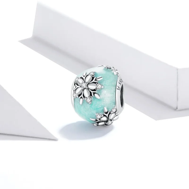 (imagine pentru) Pandora Style Shiny Snowflakes Charm - SCC1650 - Vizualizare 2