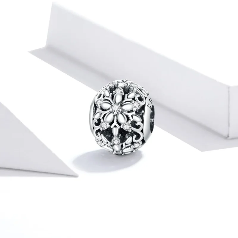 (imagine pentru) Pandora Style Charm cu Fulgi de Zăpadă Openwork - SCC1651 - Vizualizare 2