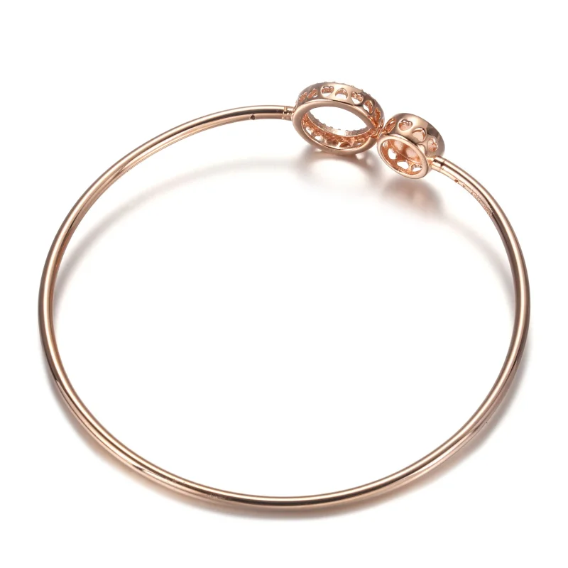 (imagine pentru) Brățară fixă Pandora cu Vârtej roz din aur rose - 589287C01 - Vizualizare 3