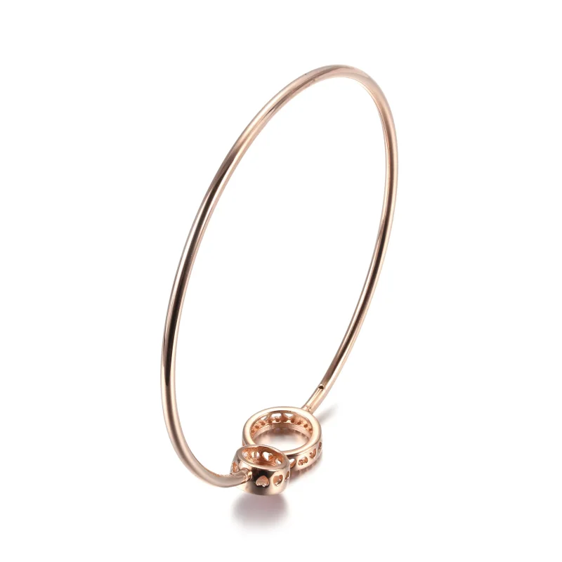 (imagine pentru) Brățară fixă Pandora cu Vârtej roz din aur rose - 589287C01 - Vizualizare 5