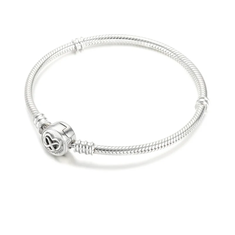 (imagine pentru) Brățară tip lanț clasic cu închizătoare de tip inimă Infinit Pandora Moments - 5 - Vizualizare 3