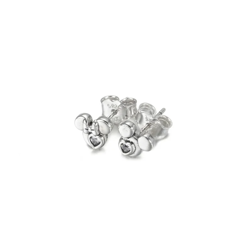 (imagine pentru) Cercei cu șurub cu siluetele lui Mickey Mouse și Minnie Mouse de la Disney - 299 - Vizualizare 2