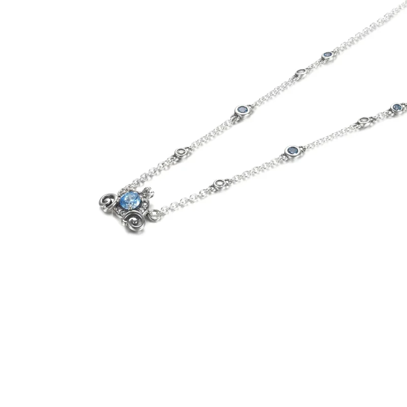 (imagine pentru) Colier Pandora cu Disney Pumpkin Coach din argint - 399198C01 - Vizualizare 2