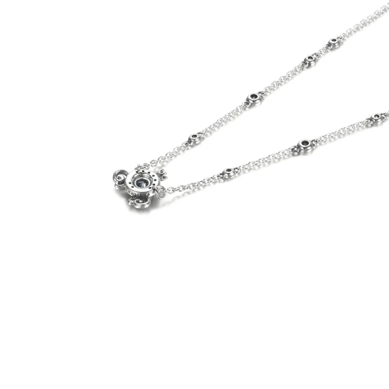 (imagine pentru) Colier Pandora cu Disney Pumpkin Coach din argint - 399198C01 - Vizualizare 3