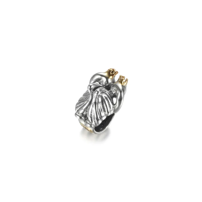 (imagine pentru) Talisman cu inimă și lebede în două nuanțe - 799315C00 - Vizualizare 3