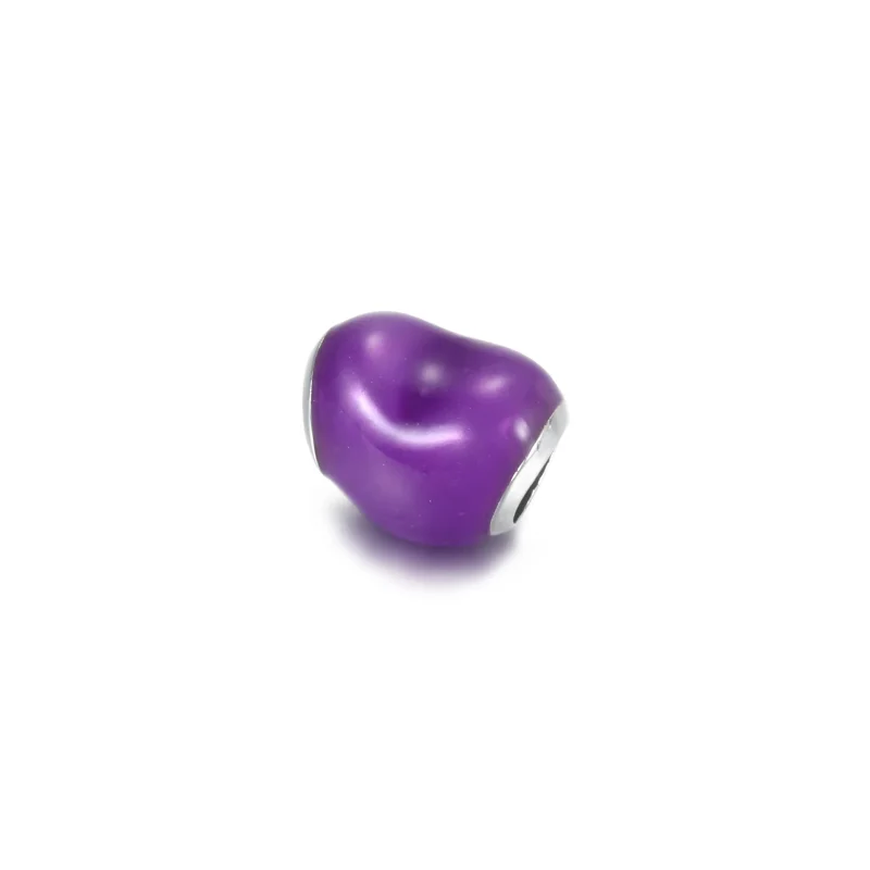 (imagine pentru) Talisman cu inimă violetă metalică - 799291C01 - Vizualizare 4