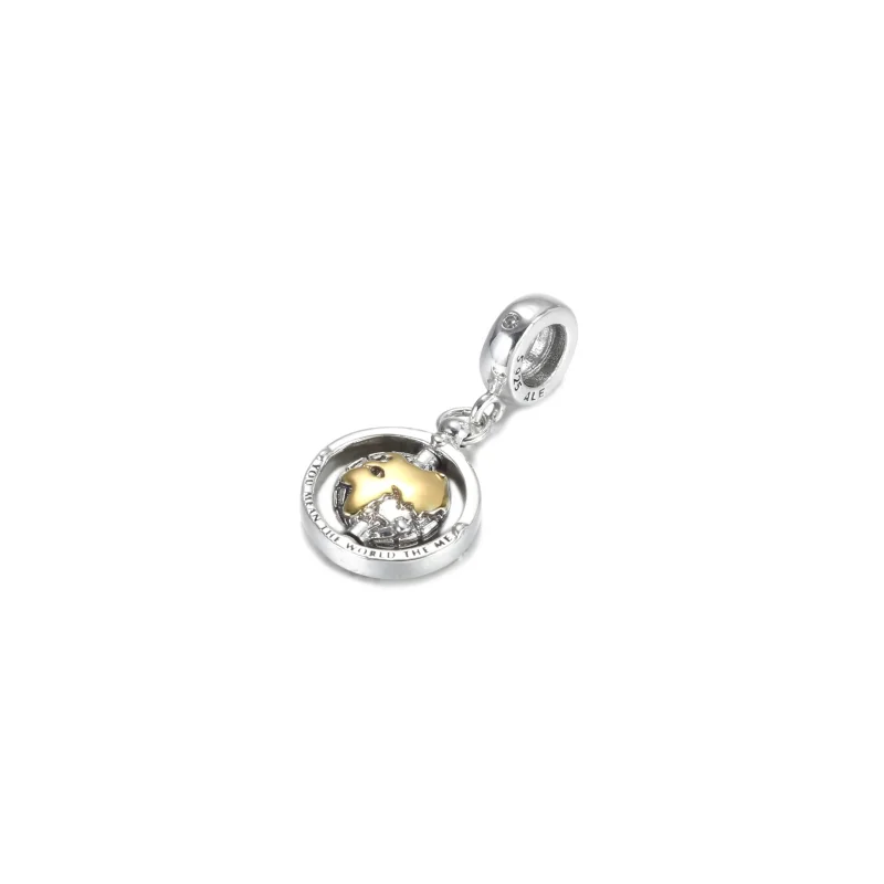(imagine pentru) Talisman de tip pandantiv cu glob rotativ - 799303C01 - Vizualizare 2