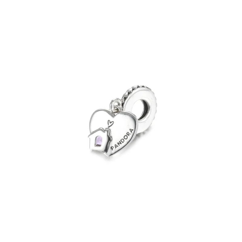 (imagine pentru) Talisman de tip pandantiv cu inimă Love My Home - 799324C01 - Vizualizare 5