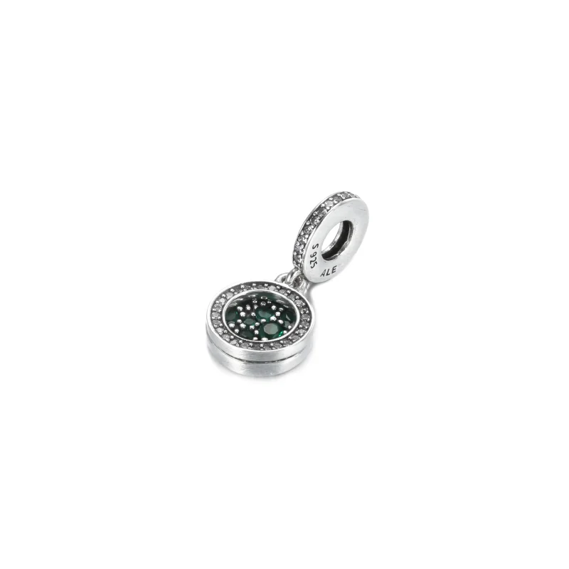 (imagine pentru) Talisman de tip pandantiv dublu cu disc verde strălucitor - 799186C02 - Vizualizare 4