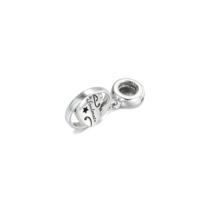 (imagine pentru) Talisman de tip pandantiv rotitor cu inscripțiile „Forever & Always” și „Soulmat - Vizualizare 4