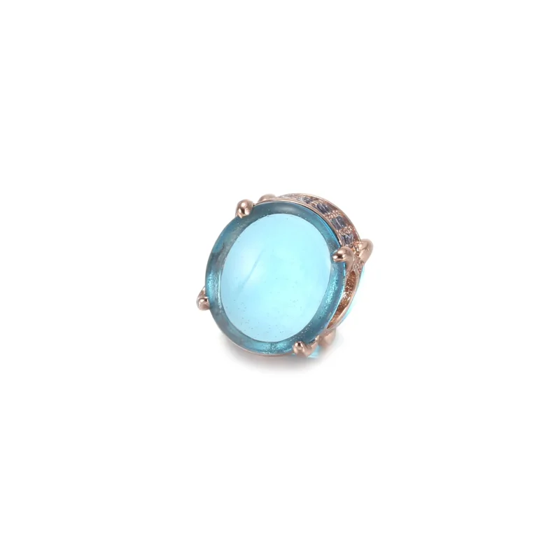 (imagine pentru) Talisman oval albastru tip caboșon - 789309C01 - Vizualizare 2