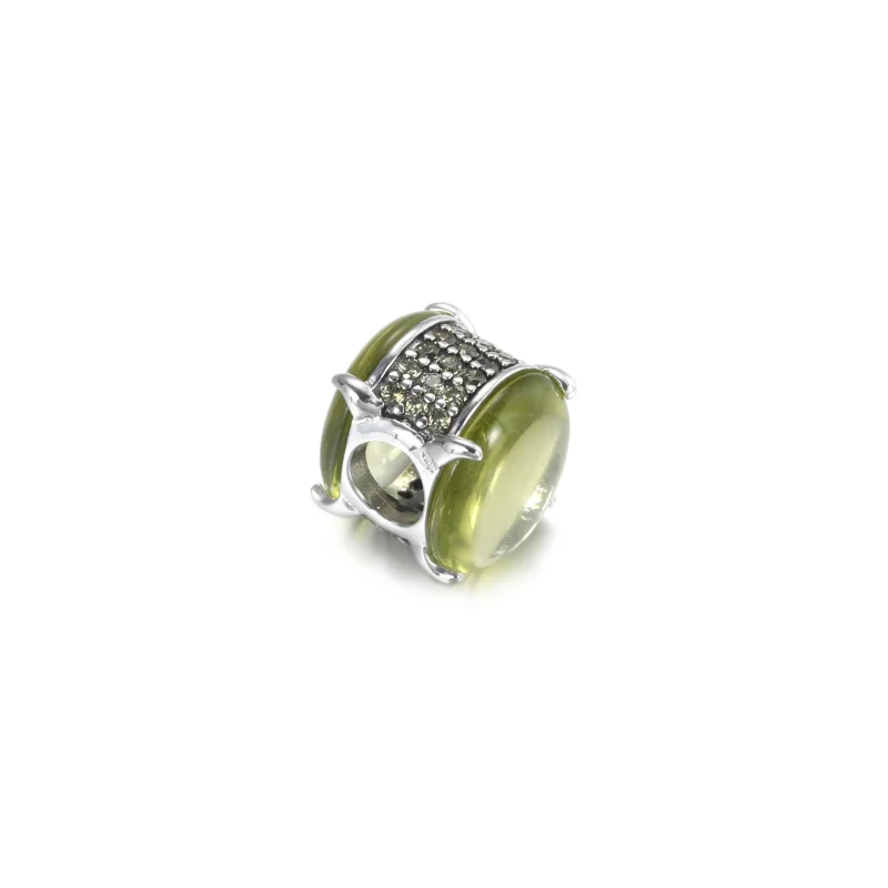 (imagine pentru) Talisman oval verde tip caboșon - 799309C02 - Vizualizare 3