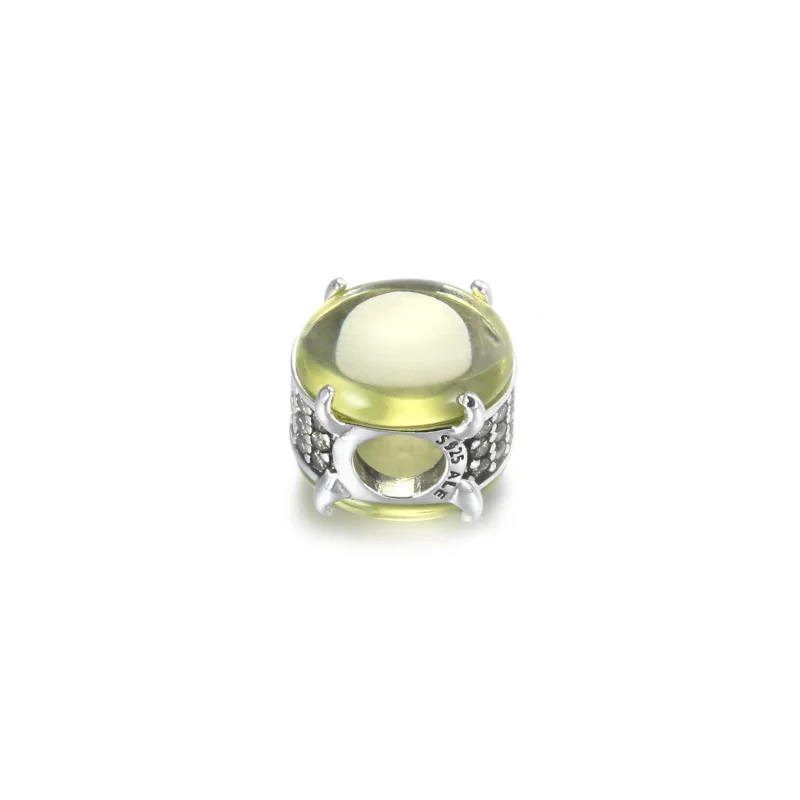 (imagine pentru) Talisman oval verde tip caboșon - 799309C02 - Vizualizare 4