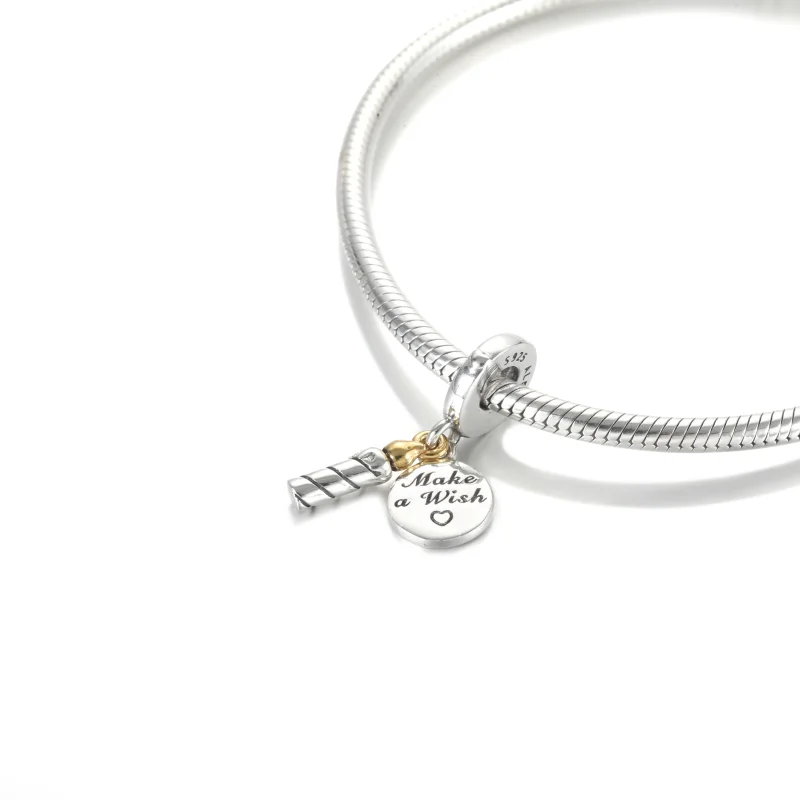 (imagine pentru) Talisman pandantiv Lumânare pentru zi de naștere în două nuanțe - 799328C00 - Vizualizare 5